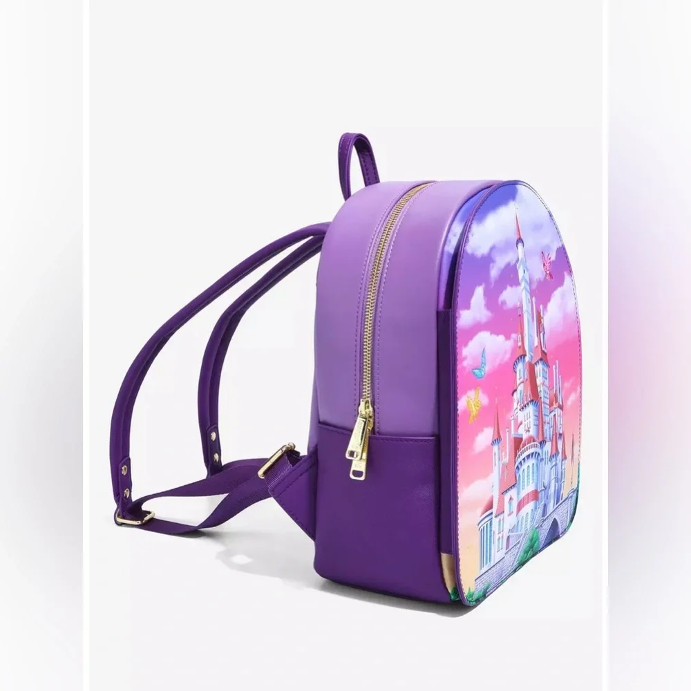 Loungefly Disney Beauty and the Beast Castle Portrait Mini Backpack